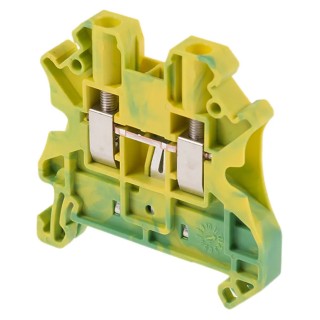 Phoenix Contact UT 4-PE Series Earth Terminal Block Yellow Green 0.14-6 mm² Screw Termination ATEX 3044128