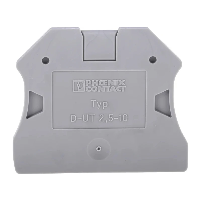 Phoenix Contact D-UT 2.5/10 Series End Cover for DIN Rail Terminal Blocks 3047028