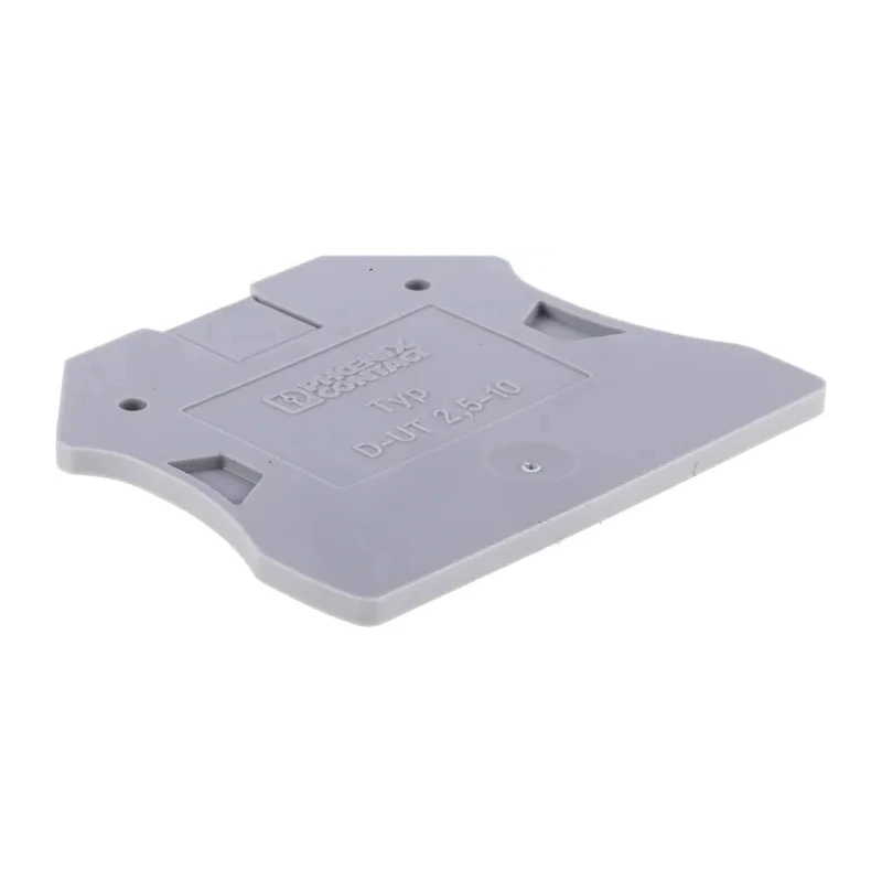 Phoenix Contact D-UT 2.5/10 Series End Cover for DIN Rail Terminal Blocks 3047028