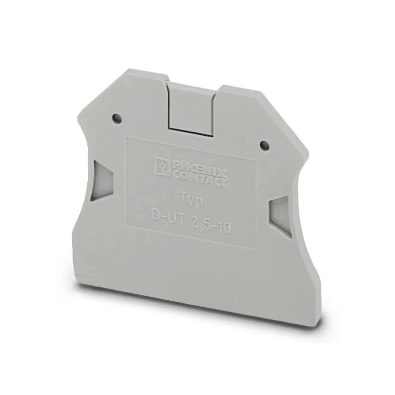 Phoenix Contact D-UT 2.5/10 Series End Cover for DIN Rail Terminal Blocks 3047028