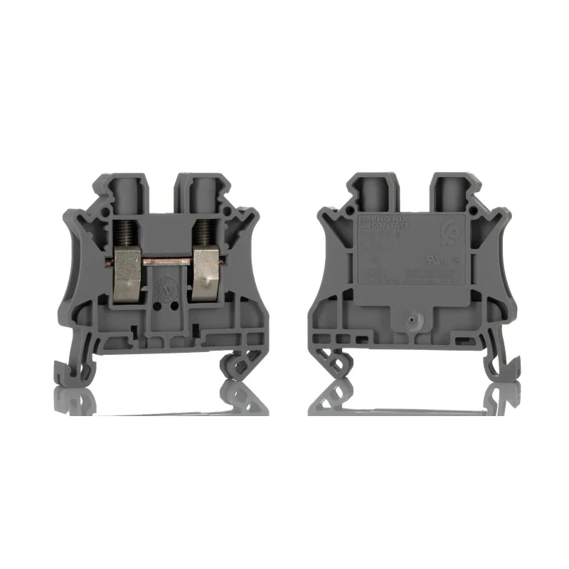 Phoenix Contact Feed Through Terminal Block UT 6 Series Grey, 1-Level, Screw Termination, 0.2mm² to 10mm², 1kV, 41A 3044131