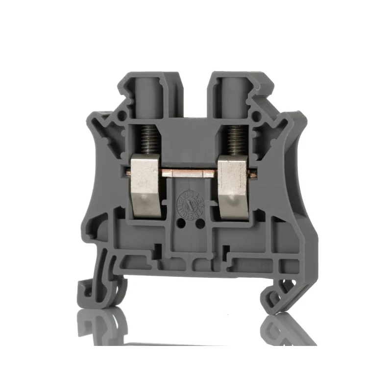 Phoenix Contact Feed Through Terminal Block UT 6 Series Grey, 1-Level, Screw Termination, 0.2mm² to 10mm², 1kV, 41A 3044131
