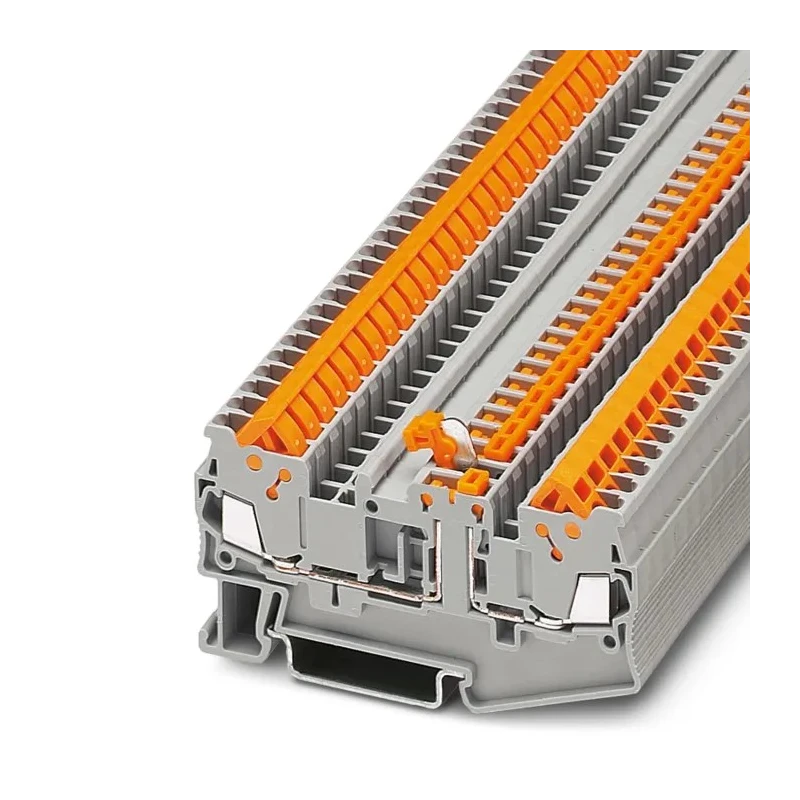 Phoenix Contact Knife Disconnect Terminal Block Grey 0.25 mm² to 1.5 mm² 17.5A 400V 1-Level Quick Connect 3205103
