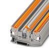 Phoenix Contact Knife Disconnect Terminal Block Grey 0.25 mm² to 1.5 mm² 17.5A 400V 1-Level Quick Connect 3205103