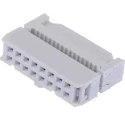 RS PRO 16-Way IDC Connector Female for Cable 2 Row 500V 1A Gold over Nickel Contacts 2.54mm Pitch 625-7381