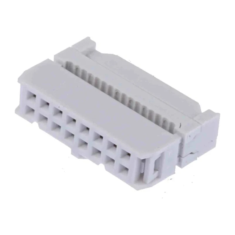 RS PRO 16-Way IDC Connector Female for Cable 2 Row 500V 1A Gold over Nickel Contacts 2.54mm Pitch 625-7381