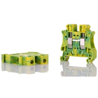 Phoenix Contact UT 10-PE Series Earth Terminal Block Green Yellow 0.5mm² to 16mm² 1-Level Screw Termination 76A 8kV 3044173