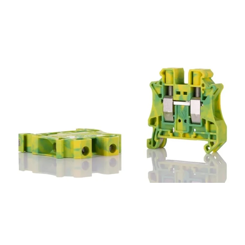 Phoenix Contact UT 10-PE Series Earth Terminal Block Green Yellow 0.5mm² to 16mm² 1-Level Screw Termination 76A 8kV 3044173
