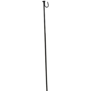 RS PRO Black Steel Barrier Fencing Post 1.2m Height 14mm Diameter 625-1068