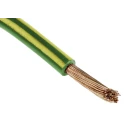 RS PRO Green Yellow 10 mm² Hook Up Wire, 8 AWG, 72/0.4 mm Core Strands, 100 m Length, Polyvinyl Chloride Jacket 628-5358