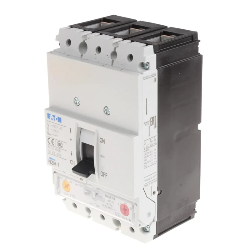 Eaton xEnergy Molded Case Circuit Breaker 1-Pole 100A Breaking Capacity 50kA Fixed Mount NZMN1-M100 265722 NZMN1-M100