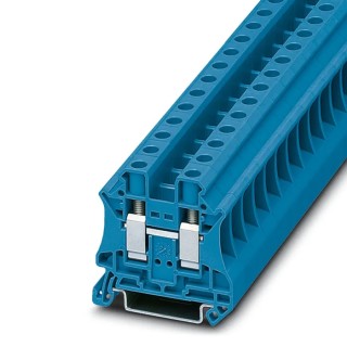 Phoenix Contact UT 10 BU Series Feed Through Terminal Block Blue, 1-Level, Screw Termination, 76A, 1kV, ATEX 3044188
