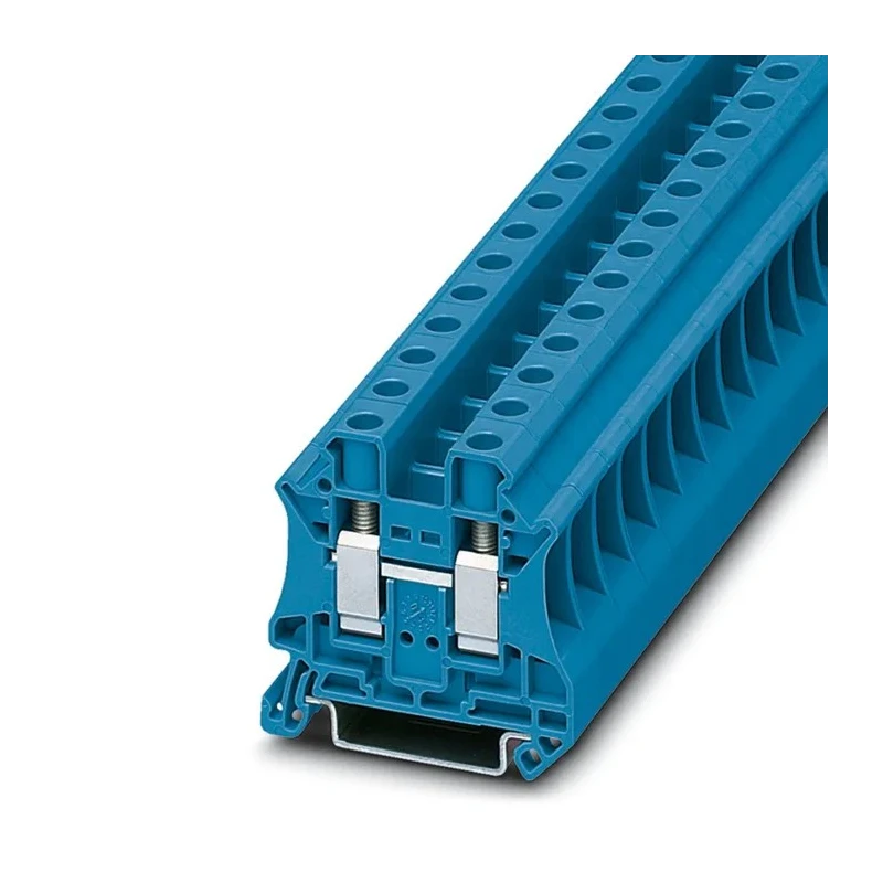 Phoenix Contact UT 10 BU Series Feed Through Terminal Block Blue, 1-Level, Screw Termination, 76A, 1kV, ATEX 3044188