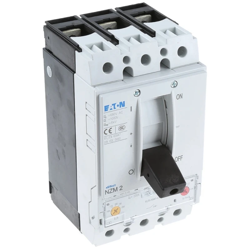 Eaton xEnergy Molded Case Circuit Breaker 3-Pole 200A Breaking Capacity 50 kA Fixed 265725 NZMN2-M200