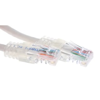 Decelect SPE Cat5 Ethernet Cable, Grey, 0.5 m, Terminated Unshielded PVC Jacket 