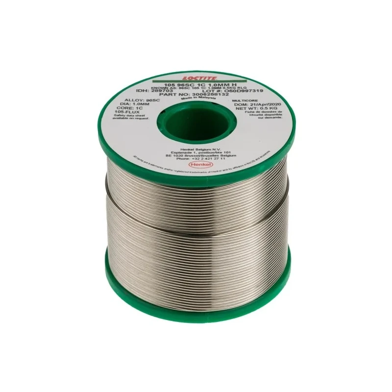 Multicore Lead Free Solder Wire 1 mm Diameter Activated Rosin Flux 217°C Melting Point 500g 289703
