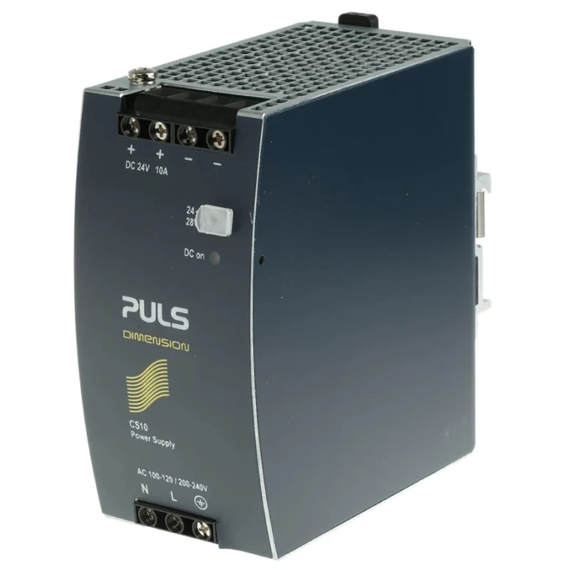 PULS DIMENSION Switched Mode DIN Rail Power Supply 120V AC Input 28V DC Output, 10A, 240W CS10.242