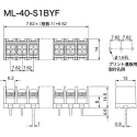 Sato Parts Barrier Strip 10 Contact 7.62 mm Pitch 1 Row 250V 10A ML-40-S1BYF-10P