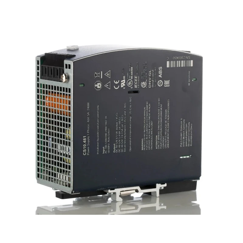 Mean Well DIMENSION Switched Mode DIN Rail Power Supply 120V AC Input 52V DC Output 5A 240W CS10.481