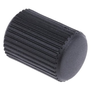 RS PRO Black Thermoplastic Knurled Clamping Knob, Threaded Hole, 25 mm Diameter 631-9091