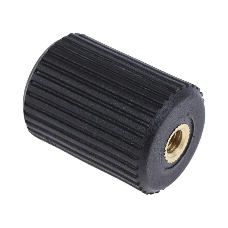 RS PRO Black Thermoplastic Knurled Clamping Knob, Threaded Hole, 25 mm Diameter 631-9091