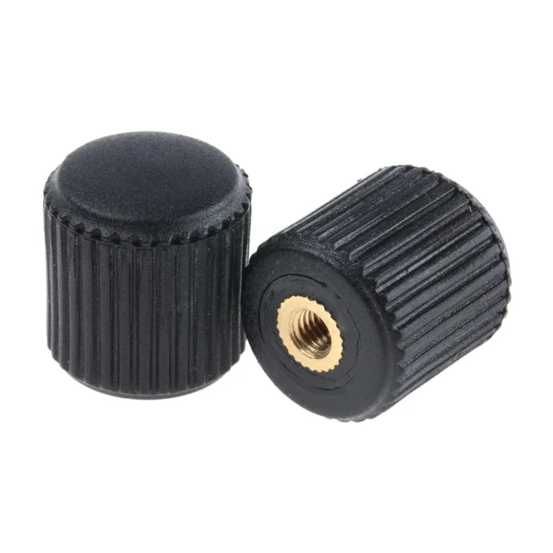 RS PRO Black Polyamide 6 Knurled Clamping Knob Threaded Hole 20 mm Diameter 631-9108