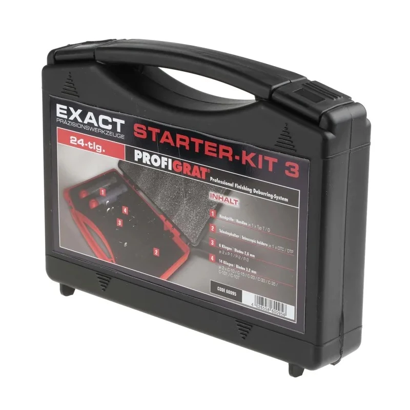 EXACT Profigrat Series Wide Range Materials Deburring Tool Kit High Speed Steel Blades 60095