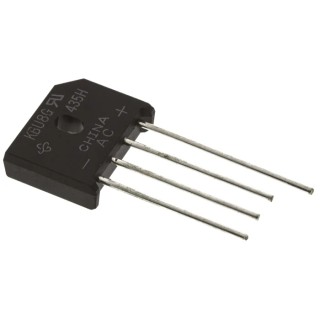 Vishay Bridge Rectifier 400 V 300 A Through Hole 4-Pin Single KBU8G-E4/51