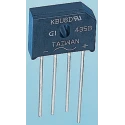 Vishay Bridge Rectifier, Single Phase 8A Forward Current, 1000V Peak Reverse Voltage, 300A Peak Surge Current KBU8M-E4/51
