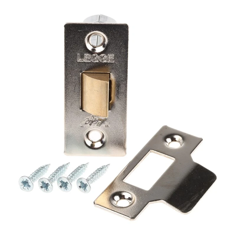 Legge Steel Tubular Latch Nickel Plated, Non-Spring Loaded, Non-Adjustable B3721NP