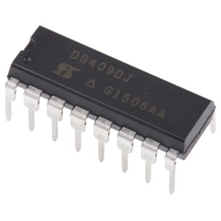 Vishay Analogue Switch 2 CMOS Dual 4:1 Multiplexer 16-Pin PDIP DG409DJ-E3
