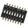 TE Connectivity Slide Rotary Coded DIP Switch with Slide Actuator, 100mΩ Contact Resistance, 100 MΩ Insulation GDH08S04