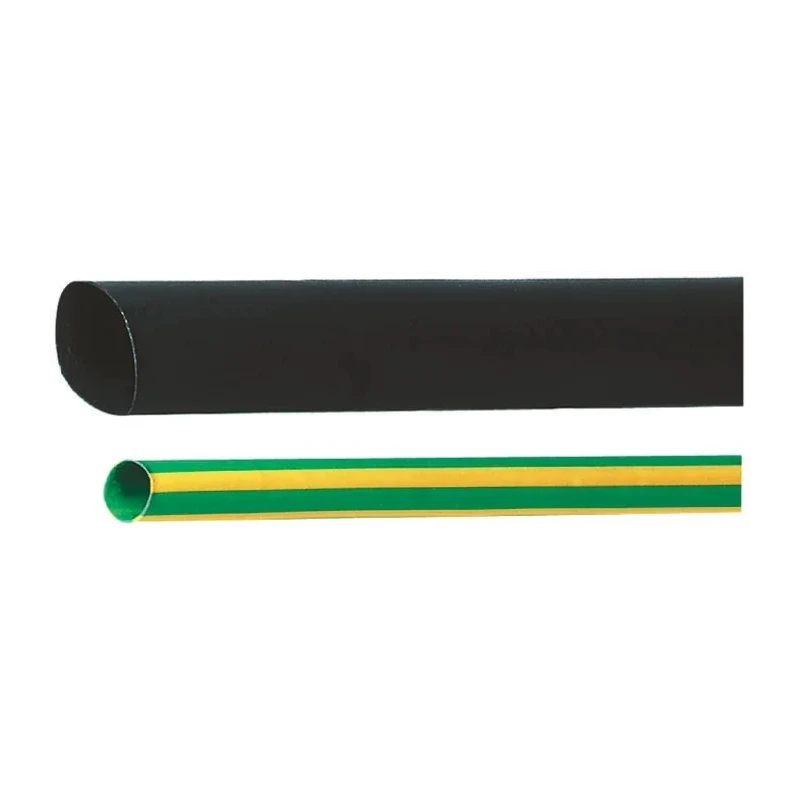 HellermannTyton Heat Shrink Tubing, Black 24 mm Sleeve Diameter x 1m Length 3:1 Shrink Ratio 319-02400 TREDUX-24/8-PO-X-BK