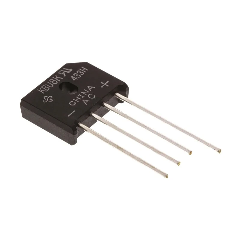 Vishay Bridge Rectifier, Through Hole KBU Package, Single Phase, 4-Pin, 800 V Peak Reverse Repetitive Voltage KBU8K-E4/51