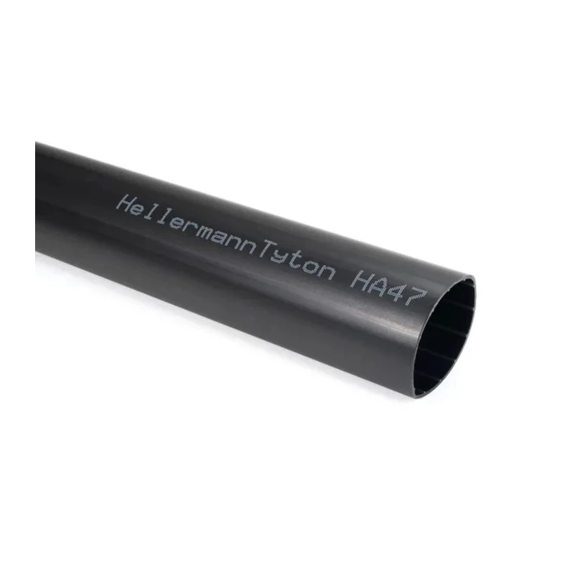 HellermannTyton Black Heat Shrink Tubing 13 mm Sleeve Diameter x 1m Length 3.5:1 Ratio TREDUX-HA47