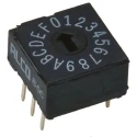 TE Connectivity Rotary Flush Rotary Coded DIP Switch DRD16E04 Contact Rating 0.4VA 20Vdc Life 10000 Rotations