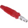 Hirschmann Test & Measurement Red Male Banana Plug, 4 mm Connector, Screw Termination, 60V dc, 16A, Nickel Plating 930726101