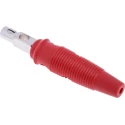 Hirschmann Test & Measurement Red Male Banana Plug, 4 mm Connector, Screw Termination, 60V dc, 16A, Nickel Plating 930726101