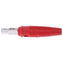 Hirschmann Test & Measurement Red Male Banana Plug, 4 mm Connector, Screw Termination, 60V dc, 16A, Nickel Plating 930726101