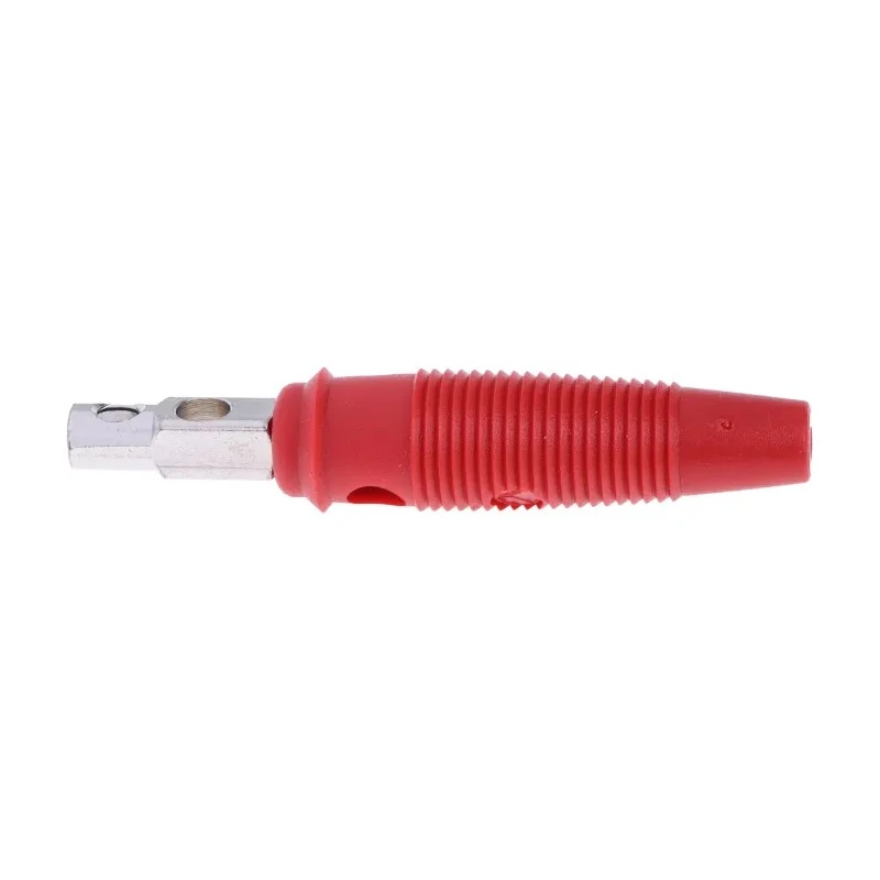 Hirschmann Test & Measurement Red Male Banana Plug, 4 mm Connector, Screw Termination, 60V dc, 16A, Nickel Plating 930726101