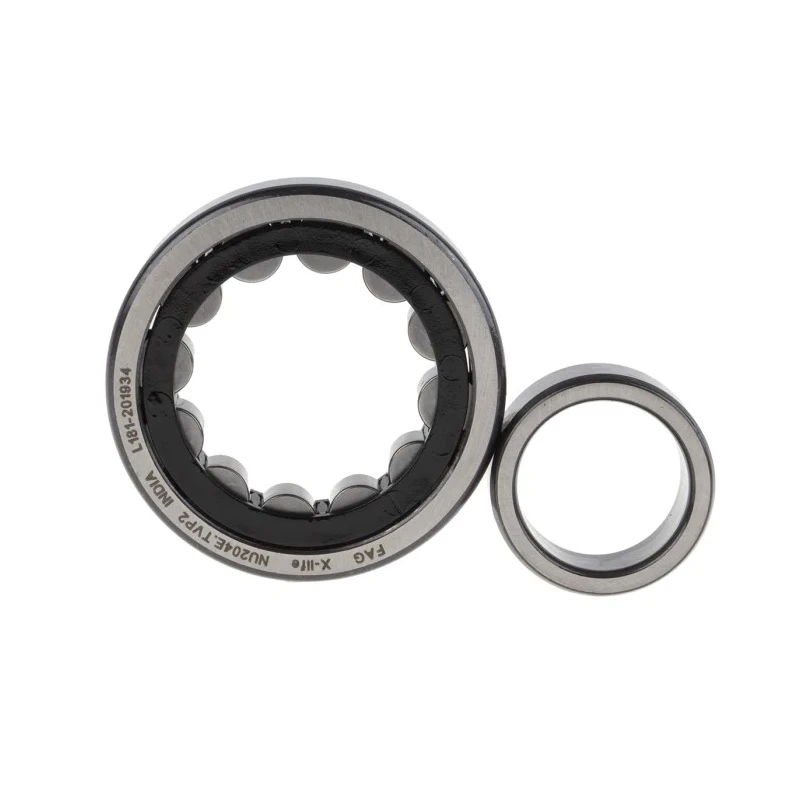 FAG Cylindrical Roller Bearing 20 mm ID, 47 mm OD, Race Width 14 mm, Open End Type NU204-E-XL-TVP2