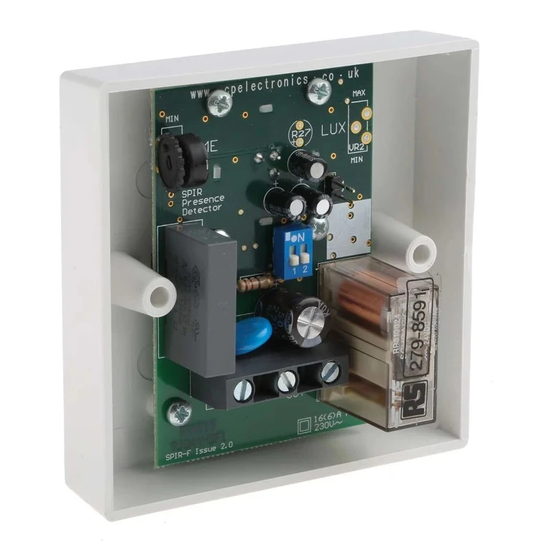 RS PRO Passive Infrared PIR Sensor 240V AC Surface Mount ABS 86x86x19mm 279-8591