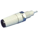 Sato Parts Black Female Banana Socket 4 mm Connector, Solder Termination, 125V, 10A T-45-B