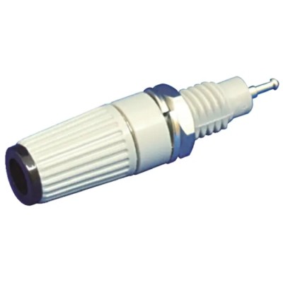 Sato Parts Black Female Banana Socket 4 mm Connector, Solder Termination, 125V, 10A T-45-B