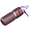 Sato Parts Red Terminal Post, 250V, 30A, Phenolic Resin Body, M5 x 0.8 Thread T-3830-R