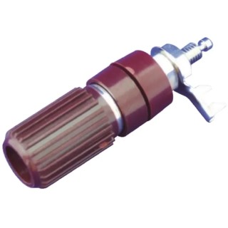 Sato Parts Red Terminal Post, 250V, 30A, Phenolic Resin Body, M5 x 0.8 Thread T-3830-R