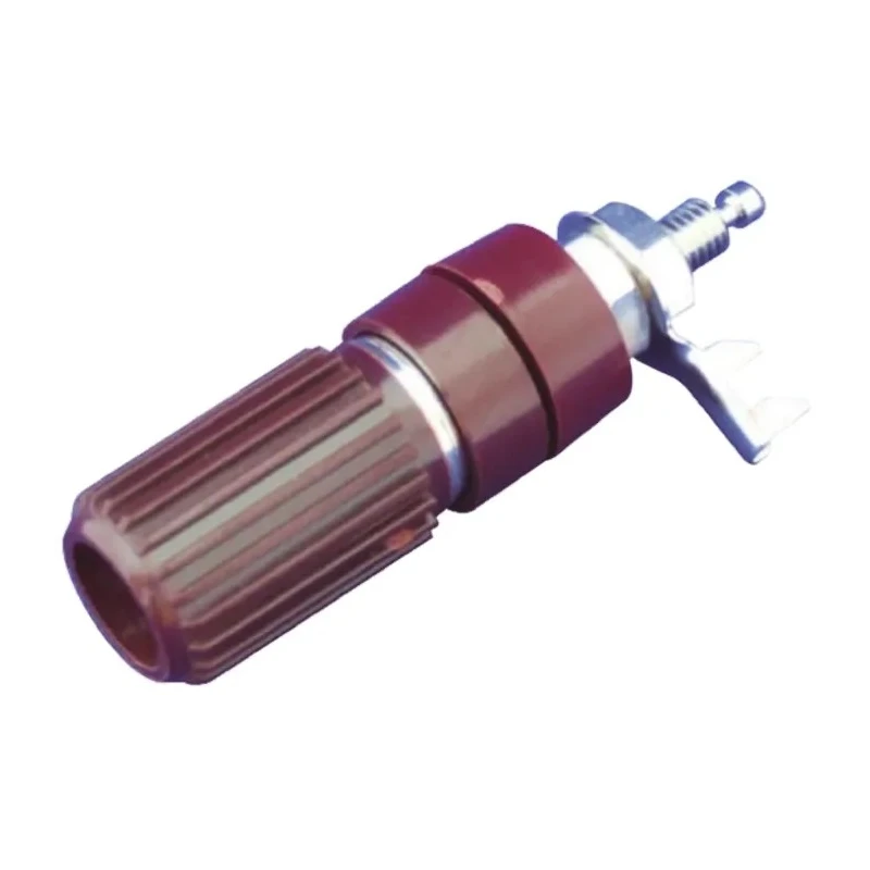 Sato Parts Red Terminal Post, 250V, 30A, Phenolic Resin Body, M5 x 0.8 Thread T-3830-R