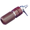 Sato Parts Red Terminal Post, 250V, 30A, Phenolic Resin Body, M5 x 0.8 Thread T-3830-R