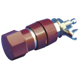 Sato Parts Red Insulated Terminal Post 125V 30A M5 x 0.8 Thread T-6500-16-R