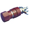 Sato Parts Red Insulated Terminal Post 125V 30A M5 x 0.8 Thread T-6500-16-R